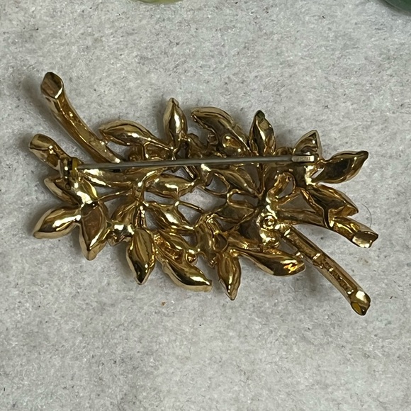 Vintage Coro Rhinestone Brooch - Picture 5 of 10